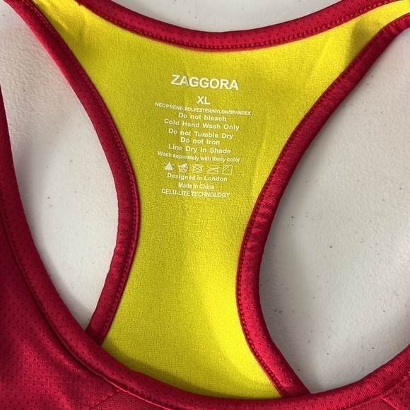 Zaggora neoprene thermal racer back tank top size xl - Picture 3 of 9
